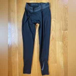 Nike Dri Fit Pro boys medium compression pants, black